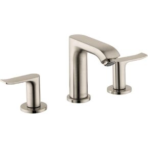 Hansgrohe Metris ترقية حديثة سهلة التركيب بمقبضين 1 5 بوصة صنبور حوض الحمام طويل القامة باللون الكروم، 31083001