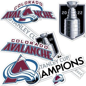 Desert Cactus Colorado Avalanche Championship Sticker Stanley Cup Gear Team NHL National Hockey League Sticker Vinyl Decal Laptop Water Bottle Car (2022 Championship Sheet)