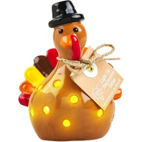 Mud Pie Light Up Holiday Sitter, Turkey | Interchangable Sitter for Base