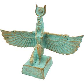 Egyptian Goddess Isis Statue Patina - Ancient Egypt Figurine- Made in Egypt