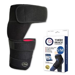 Doctor-Developed Hip Brace Support, Advanced Groin Compression Wrap for Sports & Leisure Goals, Sciatica Pain Relief Devices for Joint Injuries, Hip Pain, Bursitis & Post-Surgery Recovery (BLK, L/XL)
