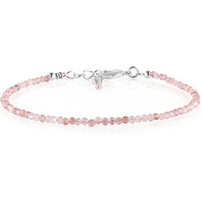 مجوهرات سوار أنيقة من أحجار كريمة الأمازونيت الطبيعية من الخرز الصغير لها، حجر الميلاد، بلورات شفاء الطاقة، سلسلة مطلية بالفضة هدايا عيد ميلاد 8 بوصة للنساء in Kuwait