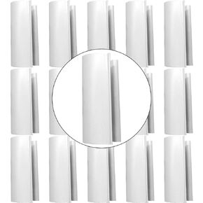 YSIL 16Pcs PVC Clamps 30.3mm Snap Clamp ABS Greenhouse clamp for 1" PVC Pipe Greenhouses, Row Covers, Shelters, Bird Protection,2.4 Inch Long White