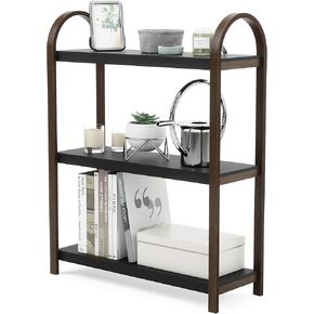 Umbra Bellwood Freestand Shelf Black/Walnut, 3 Tier