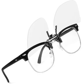 Clip On Flip-Up Blue Light Blocking Glasses for Big Prescription Glasses Women Men TS3168-7