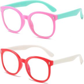Blue Light Blocking Glasses for Kids, Anti Blue Light Glasses for Boys/Girls Gaming Glasses Anti-Eyestrain