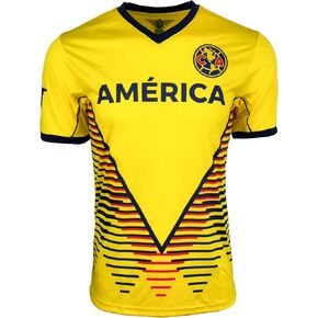 Icon Sports Club America Short Sleeve Soccer Jersey, Licensed America Yellow Shirt