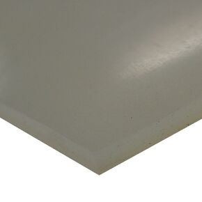 Small Parts 36-005T-250-036-012 Silicone Sheet, 50A Durometer, Smooth Finish, No Backing, 0.25" Thickness, 36" Width, 12" Length, Translucent White