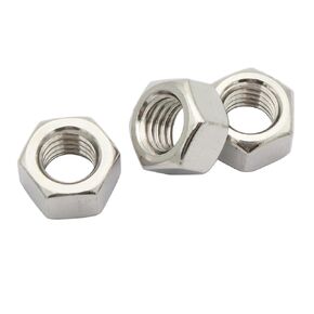 LBY 20pcs 1/2-13 Hex Nuts, Thick Thread Hex Nuts, 304 Stainless Steel (Silver)
