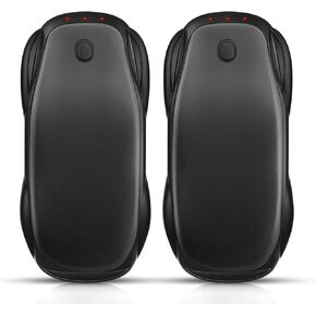Hand Warmers Rechargeable 2 Pack, 6000mAH Hand Warmers, AI Smart Long Heating Electric Hand Warm, Portable Pocket Hand Heater, Fits for Outside, Camping, Hunting, Fishing, (Black)