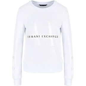 Armani Exchange Women's Cotton Limited Edition Mixmag Crewneck Pullover Sweatshirt