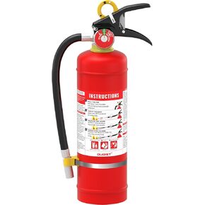 ABC Dry Powder Fire Extinguisher, 4.4 lb – 2-A:10-B：C Rated for Home, Office & Vehicle, Quick Release, Easy-Grip Handle, Ideal for Electrical & Grease Fires, Car Extinguisher, Model FF2KG
