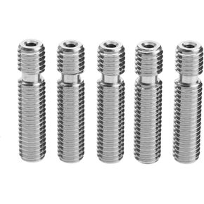 dophee 5 عبوات من أنابيب فوهة كسر الحرارة المعدنية بالكامل مقاس 1.75 مم، M6x26mm/1.02 بوصة من الفولاذ المقاوم للصدأ المتوافقة مع طابعة MK8 Makerbot Reprap ثلاثية الأبعاد in Kuwait