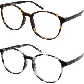 LifeArt 2 Pairs Blue Light Blocking Glasses, Anti Eyestrain, Computer Reading Glasses, Gaming Glasses, TV Glasses for Women Men, Anti UV, Anti Glare (Grey+Tortoise, No Magnification)