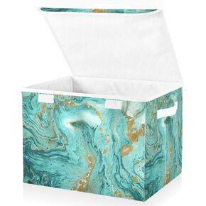 senya Flower Storage Baskets Collapsible Storage Bins with Lids, Vintage Rose Floral Storage Boxes Clothes Baskets for Organizing