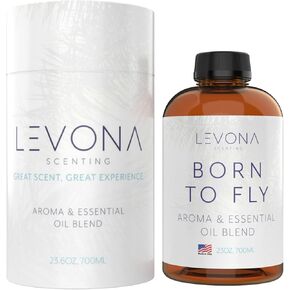 Levona Scent Essential Oil - Fresh Aroma for Home, Office, Hotel & Spa, Perfect in Humidifiers and Diffusers, Luxurious Fragrance, with Aldehydic & Aqua Marine Notes - 700ml/ 23 fl oz, Born to Fly