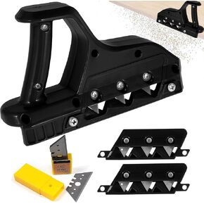 Plasterboard Edger Fast Cutter,Precise 45°+60° Gypsum Board Chamferer with 10 Blades,Dry Wall Edge Chamfer Tool,Drywall Chamfer Hand Cutting Tools for Woodworkers (Orange)