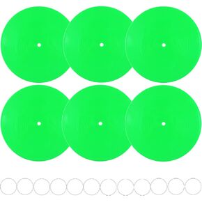 FACHPINT 6pcs Pink Records for Wall Aesthetic 12 Inch Vinyl Records Decor, Blank Vinyl Records for Graffiti, Fake Records Props, Record Wall Decor for Party Wedding Signing Hippie Room Decor