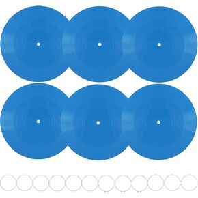 FACHPINT 6pcs Pink Records for Wall Aesthetic 12 Inch Vinyl Records Decor, Blank Vinyl Records for Graffiti, Fake Records Props, Record Wall Decor for Party Wedding Signing Hippie Room Decor