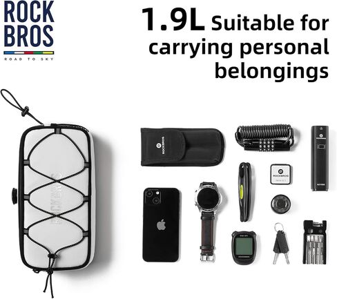 ROCKBROS Bike Handlebar Bag Bicycle Front Bag Storage Bags Water Repellent Large Capacity Bicycle Bag Pouch for Cycling Road Mountain Bike E-bike Professional Bike Accessories in Saudi Arabia