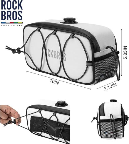 ROCKBROS Bike Handlebar Bag Bicycle Front Bag Storage Bags Water Repellent Large Capacity Bicycle Bag Pouch for Cycling Road Mountain Bike E-bike Professional Bike Accessories in Saudi Arabia