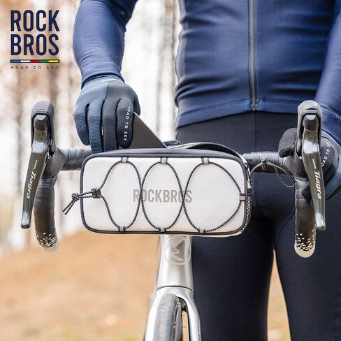 ROCKBROS Bike Handlebar Bag Bicycle Front Bag Storage Bags Water Repellent Large Capacity Bicycle Bag Pouch for Cycling Road Mountain Bike E-bike Professional Bike Accessories in Saudi Arabia