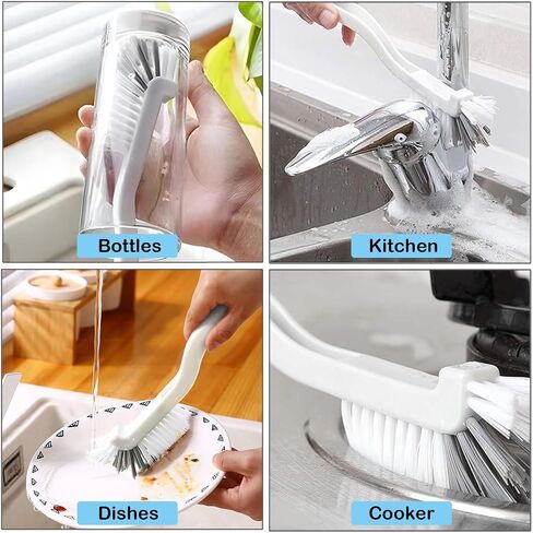 10 Pcs Hard Bristle Crevice Cleaning Brush for Household Use, Multifunctional Gap Cleaning Brush Tools, Bathroom Cleaning Brush, Grout Brush, Cleaning Brush Set for Kitchen Bathroom Window Toilet in Saudi Arabia