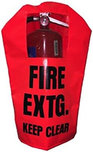 5-PACK FIRE EXTINGUISHER COVER (PEK 250) - 5 pack - WITH WINDOW - Small, fits 5-10 lbs extinguishers in Saudi Arabia