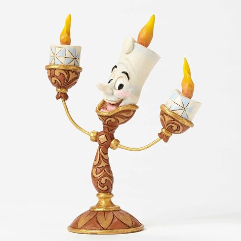 Disney Traditions by Jim Shore “Beauty and the Beast" Lumiere Stone Resin Figurine, 4.75" in Saudi Arabia