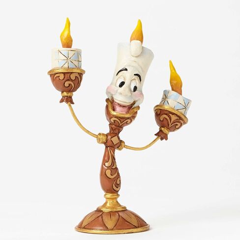 Disney Traditions by Jim Shore “Beauty and the Beast" Lumiere Stone Resin Figurine, 4.75" in Saudi Arabia