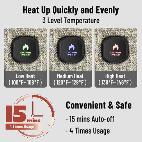 قناع العين المسخن اللاسلكي للعيون الجافة، ضغط العين الدافئ لتخفيف إجهاد العين، وسادة تدفئة العين قابلة للغسل، قناع العين الكهربائي الدافئ لهدايا النوم للرجال والنساء (أزرق رمادي) in Kuwait