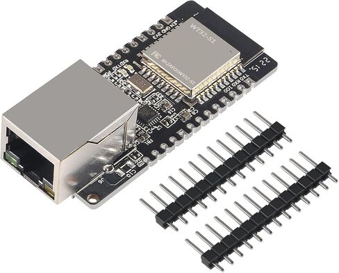 DWEII 2 Pack WT32-ETH01 ESP32 Module Ethernet WiFi Bluetooth Development Board WT32-ETH01 Embedded Serial Port to Ethernet Converter Serial to WiFi&Bluetooth MCU Module in Saudi Arabia