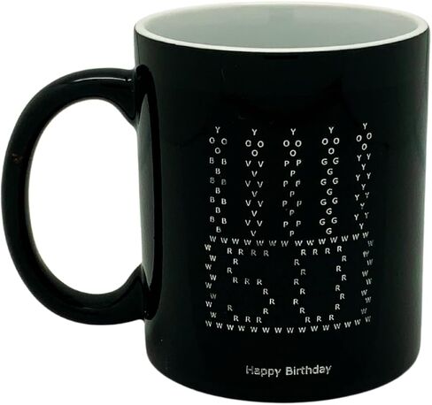 كوب قهوة من السيراميك متغير الحرارة من IllumiMug سعة 11 أونصة، هدية فريدة للرجال والنساء والأصدقاء والرئيس والمعلم والمنزل أو المكتب والحنين إلى الماضي in Kuwait