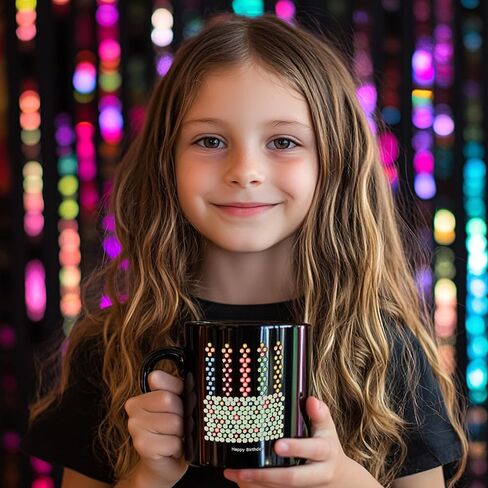 كوب قهوة من السيراميك متغير الحرارة من IllumiMug سعة 11 أونصة، هدية فريدة للرجال والنساء والأصدقاء والرئيس والمعلم والمنزل أو المكتب والحنين إلى الماضي in Kuwait