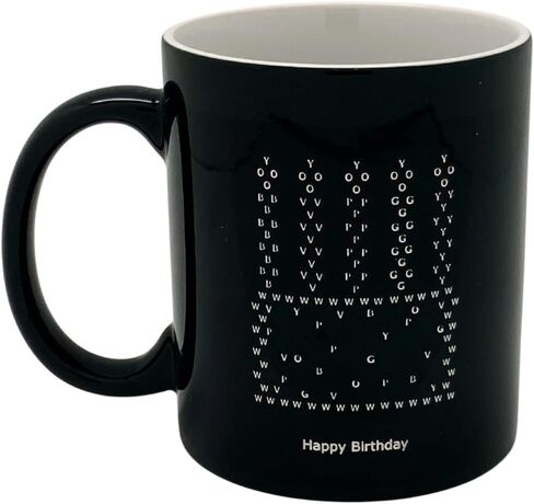 كوب قهوة من السيراميك متغير الحرارة من IllumiMug سعة 11 أونصة، هدية فريدة للرجال والنساء والأصدقاء والرئيس والمعلم والمنزل أو المكتب والحنين إلى الماضي in Kuwait