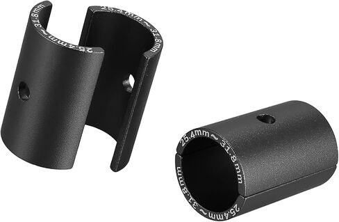 ACROPIX 2 Pair Bike Handlebar Shim 25.4 to 31.8mm Shim Bicycle Handlebar Stem Shim Adapter Size Reducer Sleeve Spacers Clamp Fixed Gear for MTB Road Cycling Aluminum Alloy Black Car Parts in Saudi Arabia