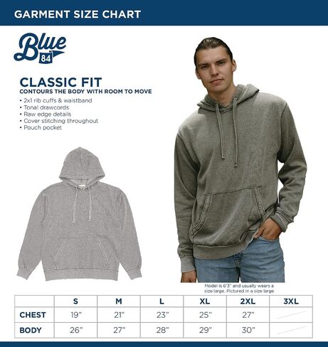 Blue 84 Men's NBA Officially Licensed Hooded Sweatshirt Burnout in Saudi Arabia