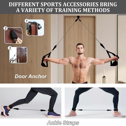 Pilates Bar Kit with 3 Set Resistance Bands, Multifunctional Pilates Workout Equipment for Women Men, Exercise Bands Set for Home Gym Fitness Yoga Strength Training in Saudi Arabia