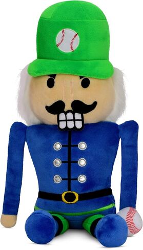 iscream Plush 18.5" Baseball Nutcracker Embroidered Accent Holiday Pillow Buddy in Kuwait
