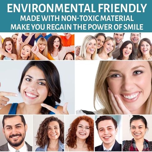 Comfortable False Teeth Temporary Teeth Set, 8set of Natural and Comfortable False Teeth for Both Women and Men, Life-Like Teeth for Male and Female, Rediscover Your Confident Grin with Eleg in Saudi Arabia