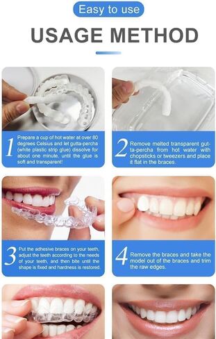 Comfortable False Teeth Temporary Teeth Set, 8set of Natural and Comfortable False Teeth for Both Women and Men, Life-Like Teeth for Male and Female, Rediscover Your Confident Grin with Eleg in Saudi Arabia