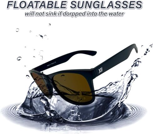 XII WY Floating Flip Polarized Fishing Sunglasses for Men Surfing Kayaking UV Protection Unsinkable Water Sport Sun Glasses in Saudi Arabia
