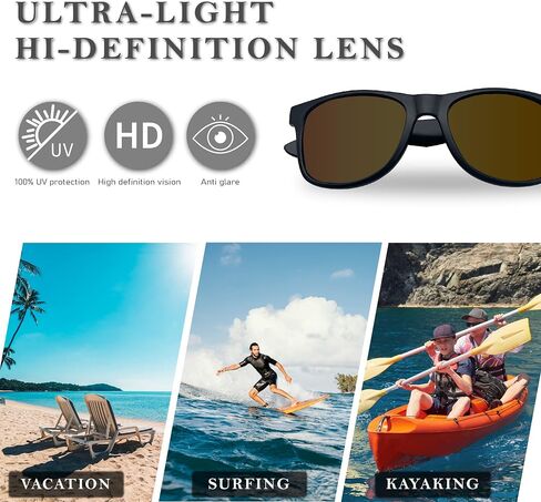 XII WY Floating Flip Polarized Fishing Sunglasses for Men Surfing Kayaking UV Protection Unsinkable Water Sport Sun Glasses in Saudi Arabia