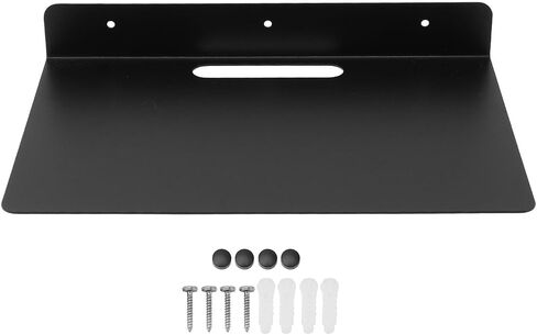 Floating Shelf, Wall Mounted Thickened Rust Proof Metal Rack for Projector, Router, Camera, Small Floating Shelves for Bedroom, Living Room, Bathroom in Saudi Arabia
