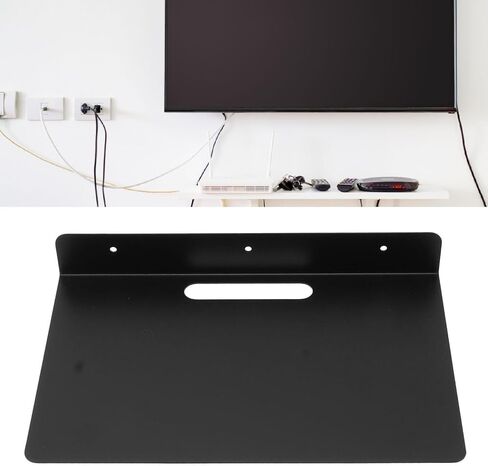 Floating Shelf, Wall Mounted Thickened Rust Proof Metal Rack for Projector, Router, Camera, Small Floating Shelves for Bedroom, Living Room, Bathroom in Saudi Arabia