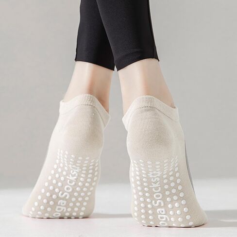 Non Slip Socks with Grips, Womens Cotton Socks for Yoga, Barre, Pilates, Dance, Ballet in Saudi Arabia