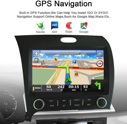 GOJOHO لراديو KIA K3 Cerato Forte 2013-2018 مع نظام تشغيل DSP لاسلكي مدمج Android Auto مع كاميرا احتياطية مجانية 9 بوصة IPS تعمل باللمس نظام ملاحة GPS لوحدة رأس ستيريو السيارة 2 جيجابايت + 32 جيجابايت in Kuwait