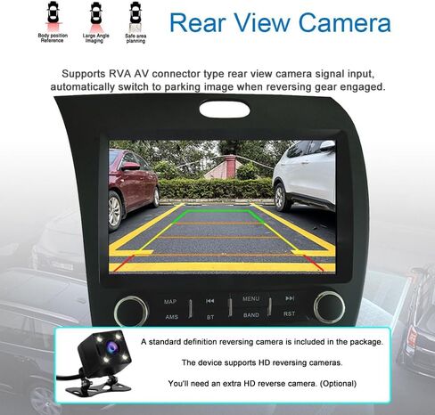 GOJOHO لراديو KIA K3 Cerato Forte 2013-2018 مع نظام تشغيل DSP لاسلكي مدمج Android Auto مع كاميرا احتياطية مجانية 9 بوصة IPS تعمل باللمس نظام ملاحة GPS لوحدة رأس ستيريو السيارة 2 جيجابايت + 32 جيجابايت in Kuwait