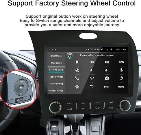 GOJOHO لراديو KIA K3 Cerato Forte 2013-2018 مع نظام تشغيل DSP لاسلكي مدمج Android Auto مع كاميرا احتياطية مجانية 9 بوصة IPS تعمل باللمس نظام ملاحة GPS لوحدة رأس ستيريو السيارة 2 جيجابايت + 32 جيجابايت in Kuwait