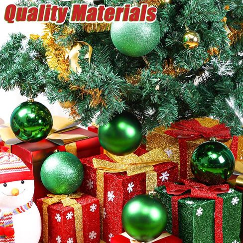 Wettarn 6 Pieces Large 6" Christmas Balls Christmas Tree Decoration Ornaments Shatterproof Balls for Birthday Easter Valentine Wedding Decorations 4th of July Memorial Day (Red Mix) in Saudi Arabia